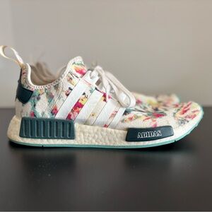 Adidas Men’s NMD_R1 BOOST Watercolor White Blue Pink Shoes GX5372 Sneakers